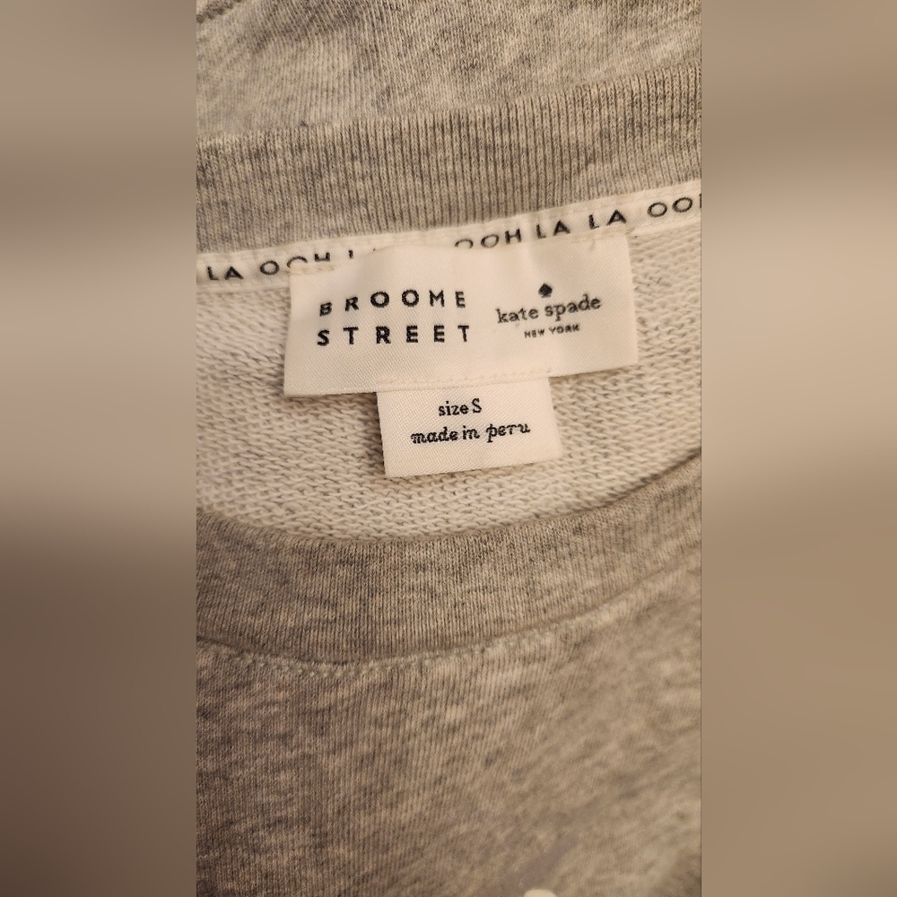 Kate Spade Broome Street Gray Owl Sweatshirt - Picture 8 of 9